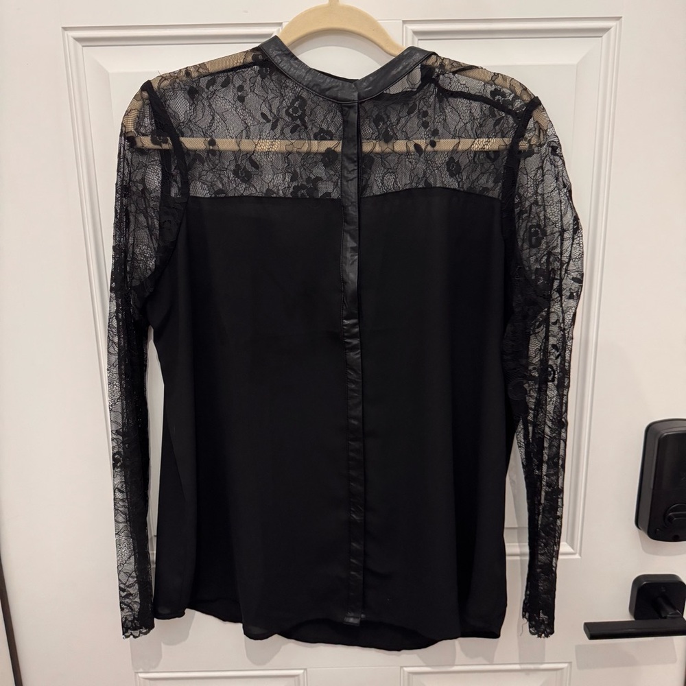 NWOT Express Black Lace Women's Top